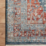 Magnolia Home By Joanna Gaines x Loloi Elise Navy / Red Rug RUGS - synthetic Loloi