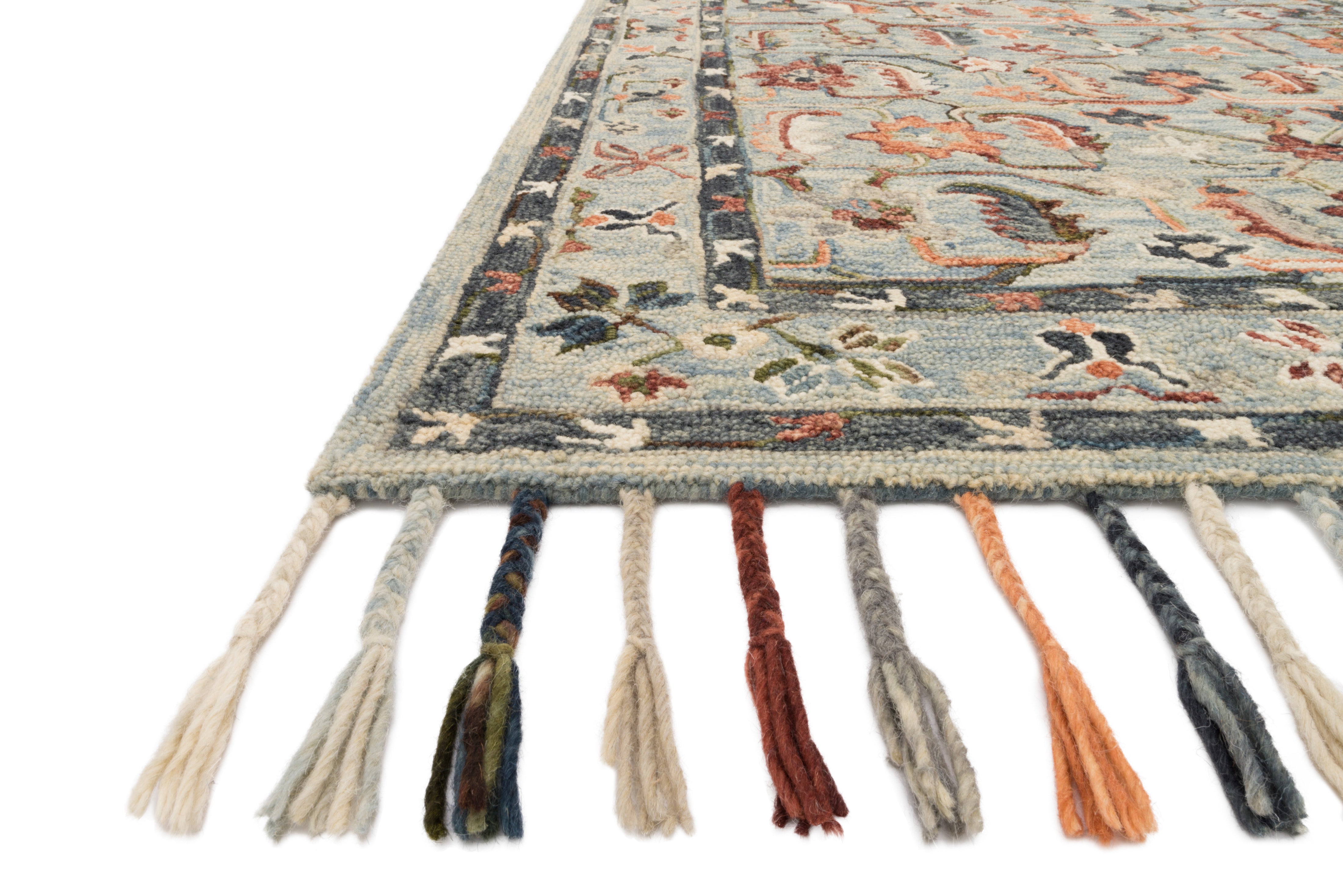 Loloi Elka Sky / Multi Rug RUGS - wool Loloi