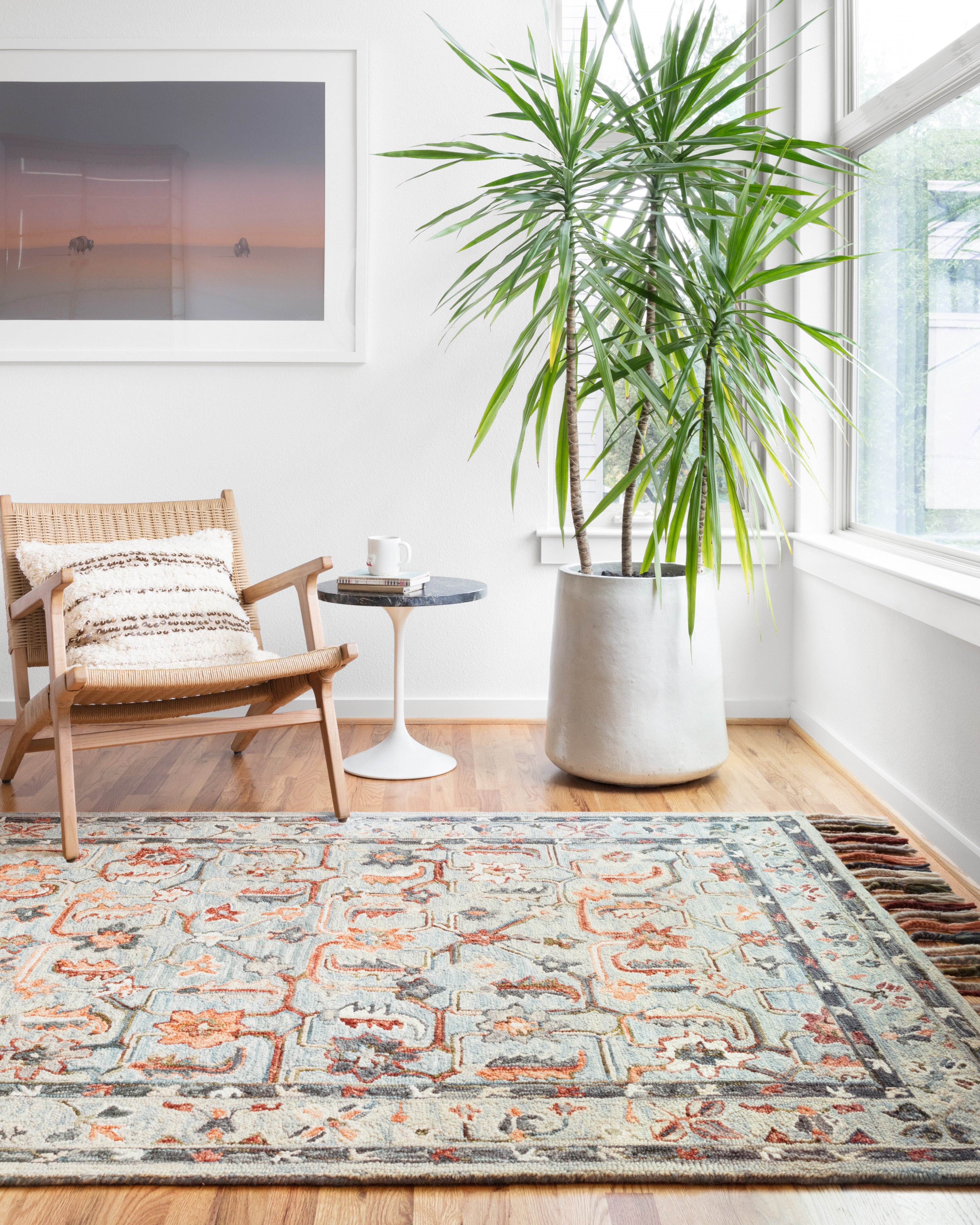 Loloi Elka Sky / Multi Rug RUGS - wool Loloi