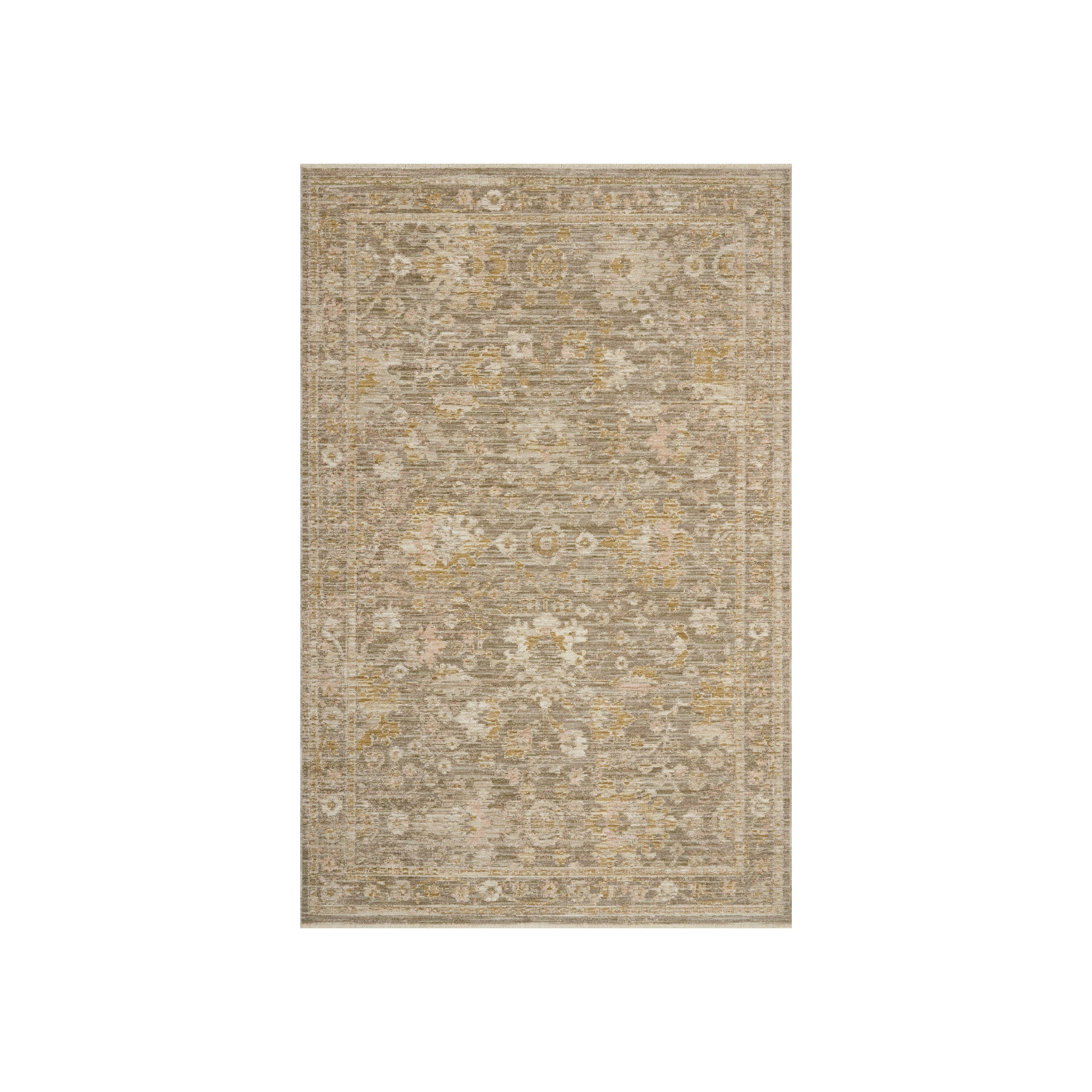 Loloi Elora Bark / Spice Rug RUGS - synthetic Loloi 18" x 18"