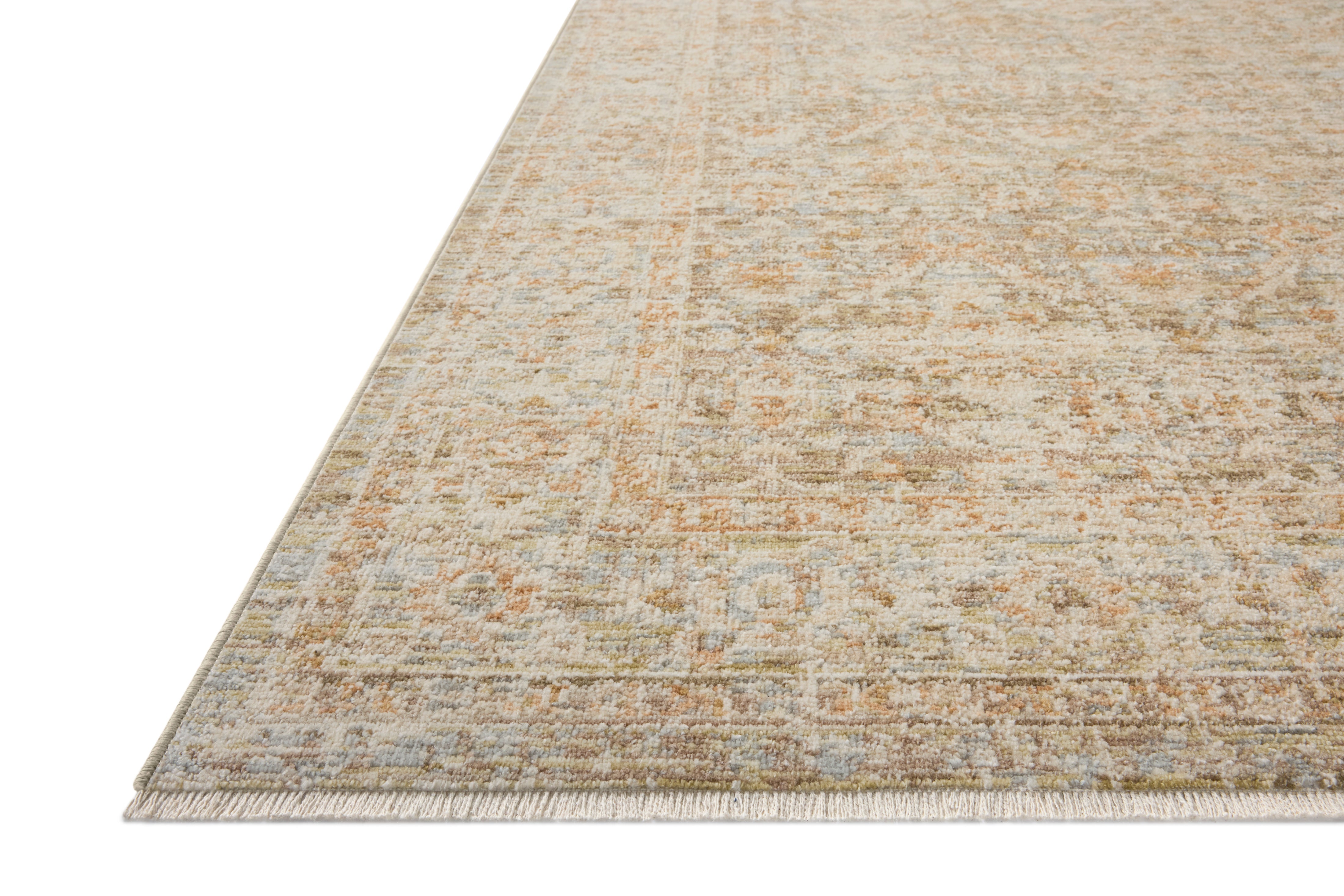 Loloi Elora Sky / Terracotta Rug RUGS - synthetic Loloi 18" x 18"