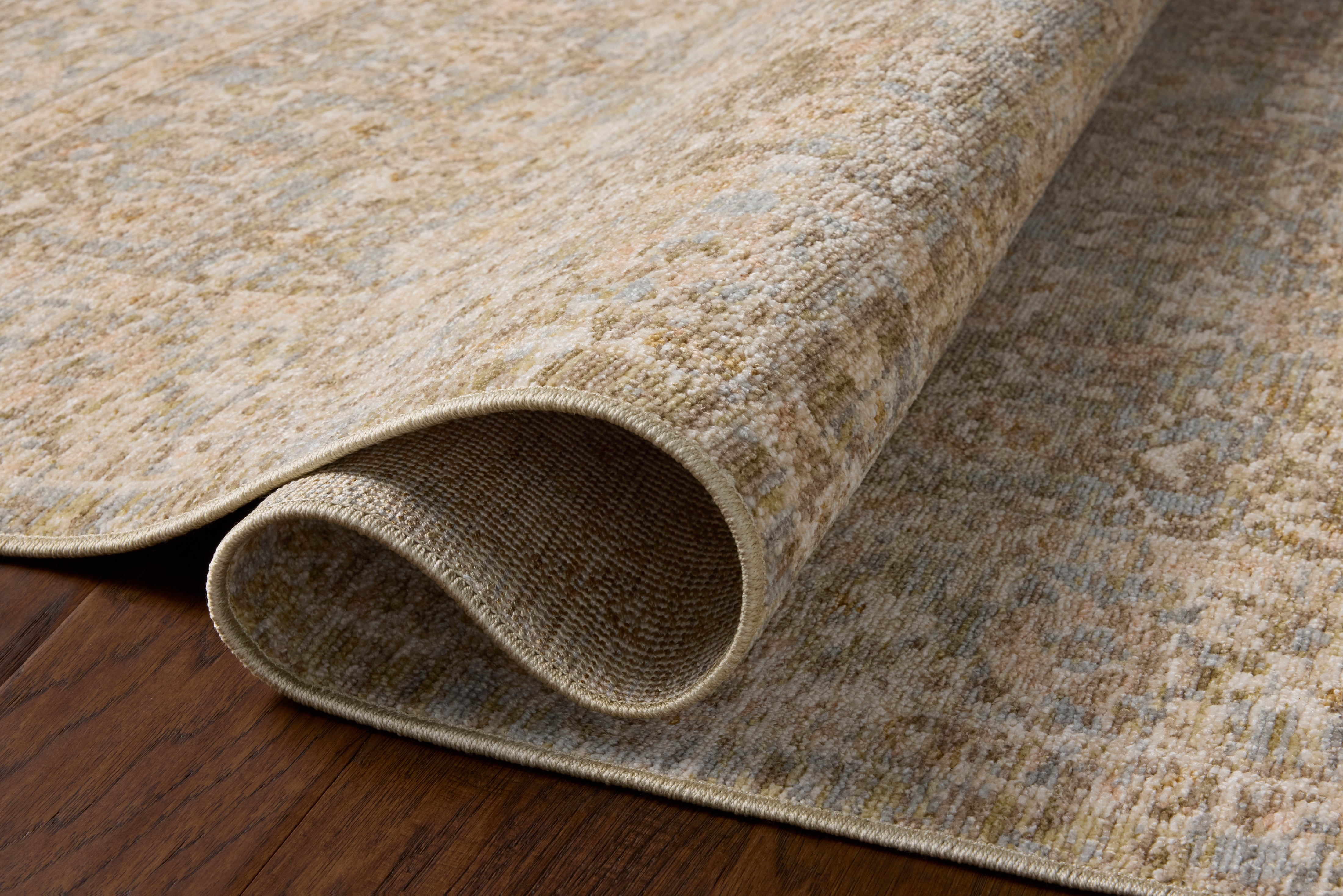 Loloi Elora Sky / Terracotta Rug RUGS - synthetic Loloi 18" x 18"