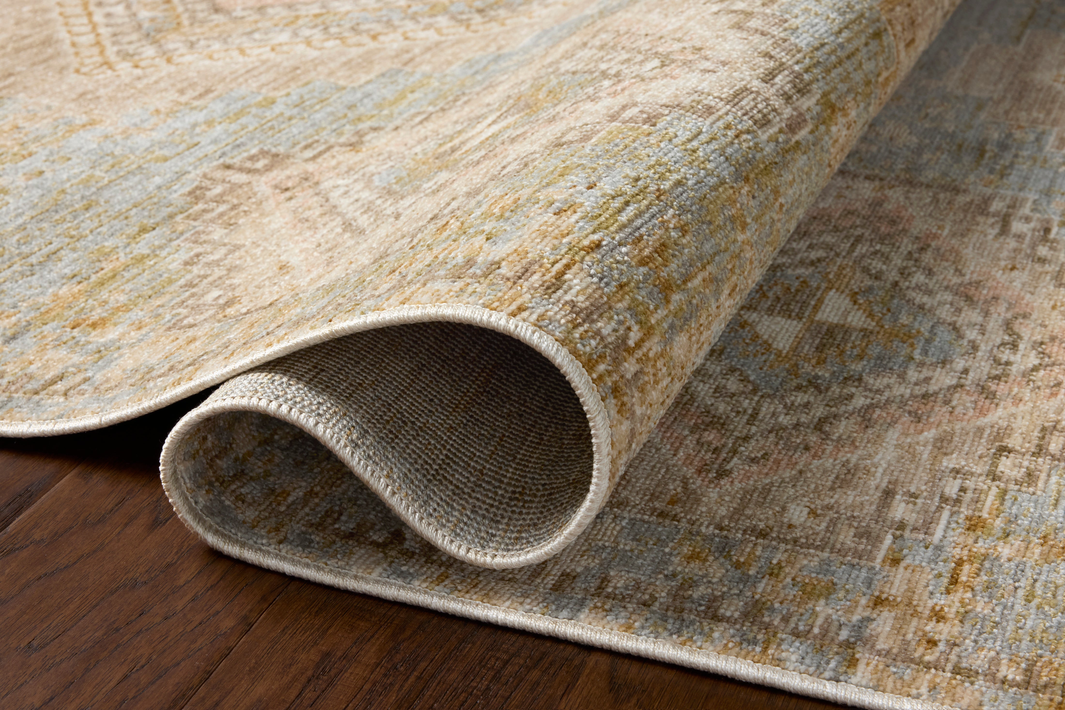 Loloi Elora Sky / Multi Rug RUGS - synthetic Loloi 18" x 18"