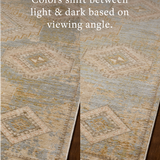 Loloi Elora Sky / Multi Rug RUGS - synthetic Loloi 18" x 18"