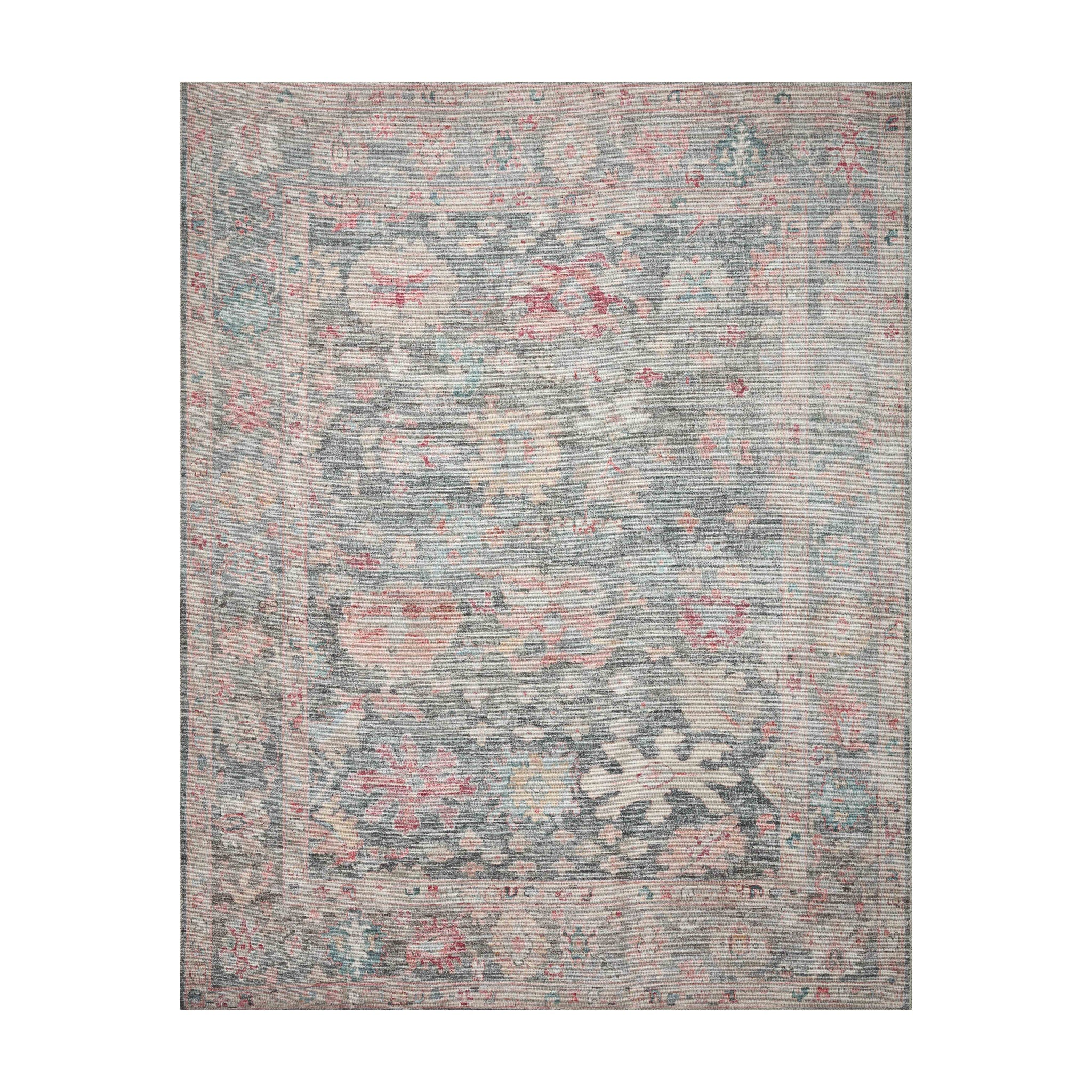 Loloi Elysium Graphite / Multi Rug RUGS - synthetic Loloi 18" x 18"