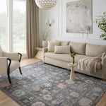 Loloi Elysium Charcoal / Multi Rug RUGS - synthetic Loloi