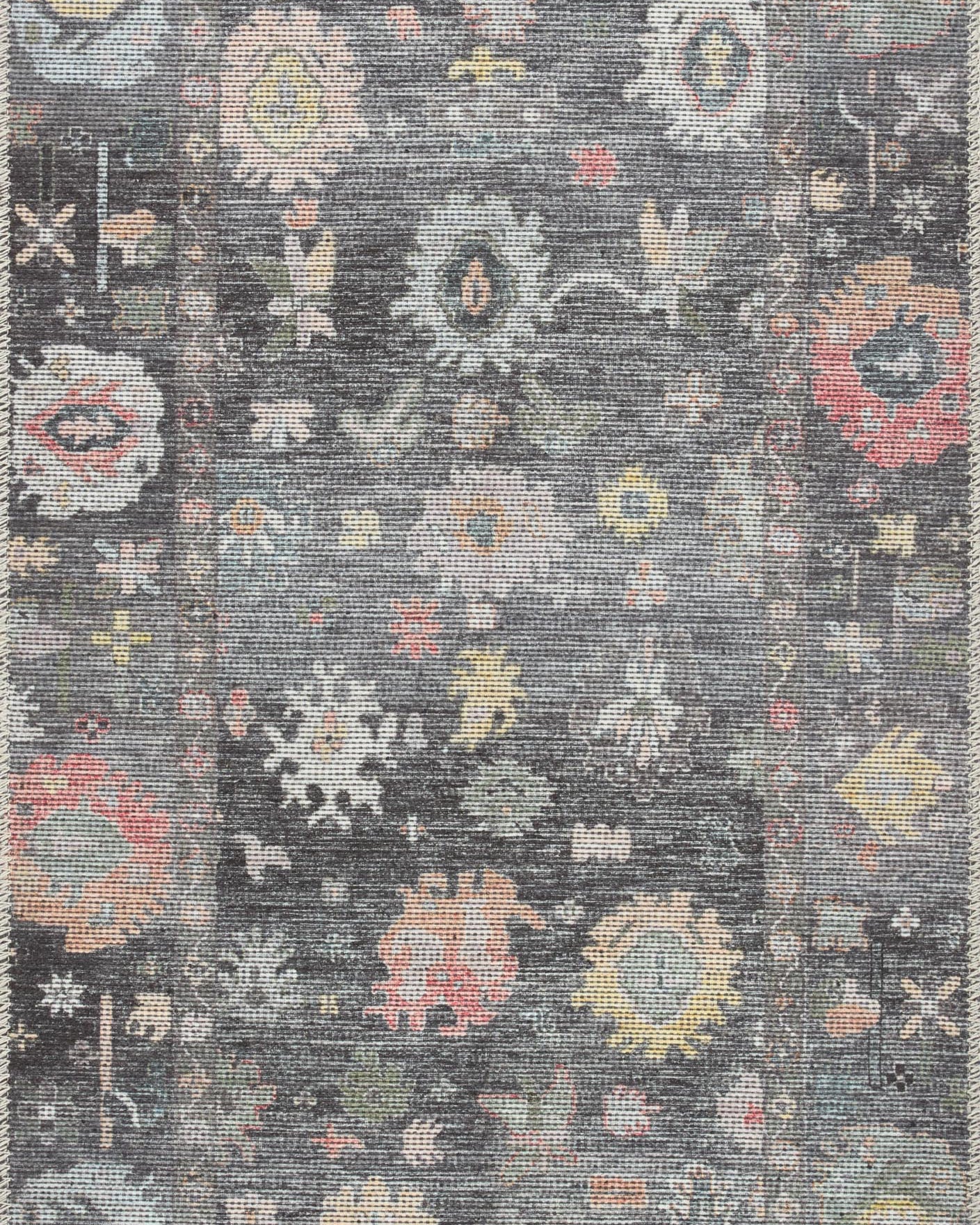 Loloi Elysium Charcoal / Multi Rug RUGS - synthetic Loloi