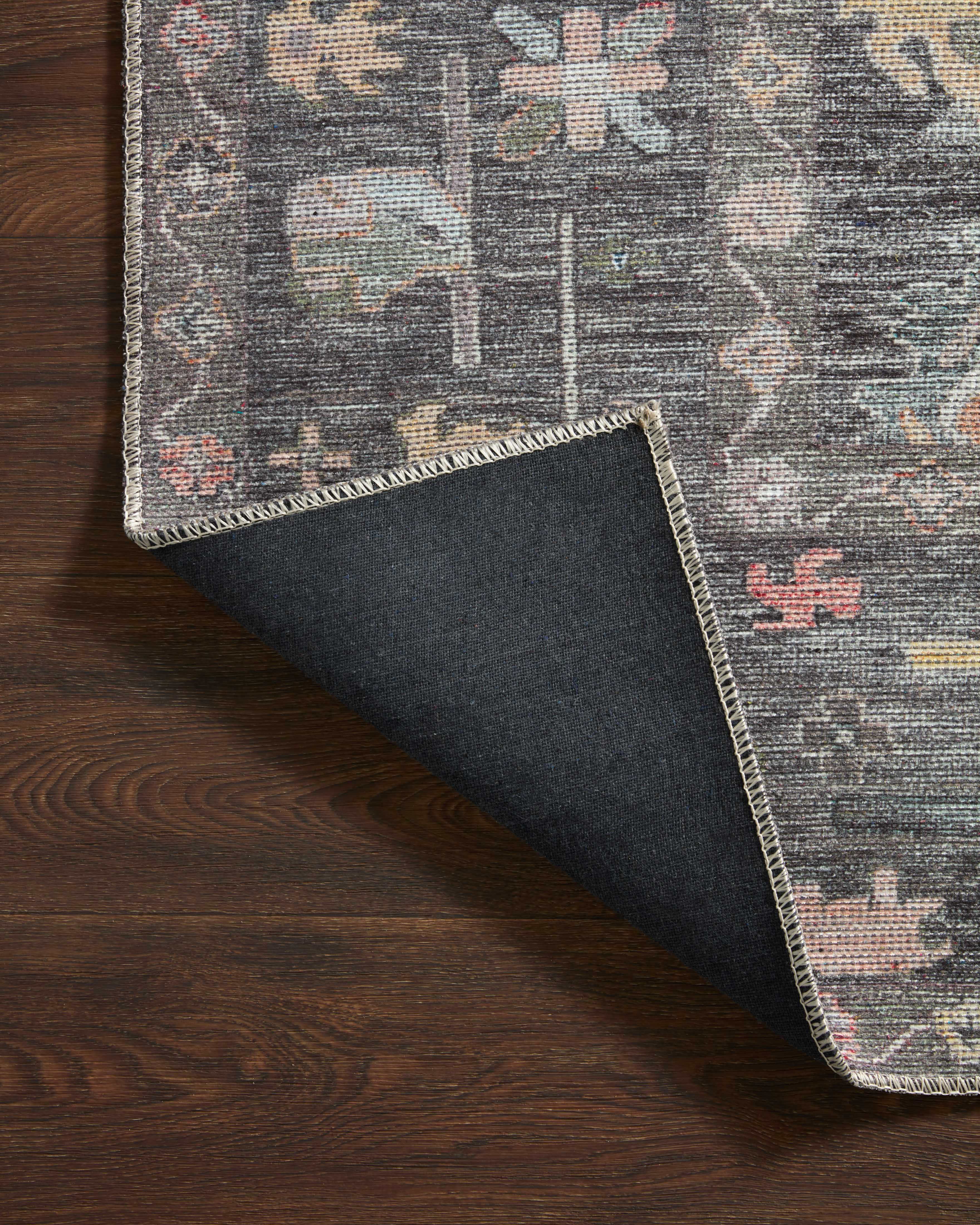 Loloi Elysium Charcoal / Multi Rug RUGS - synthetic Loloi