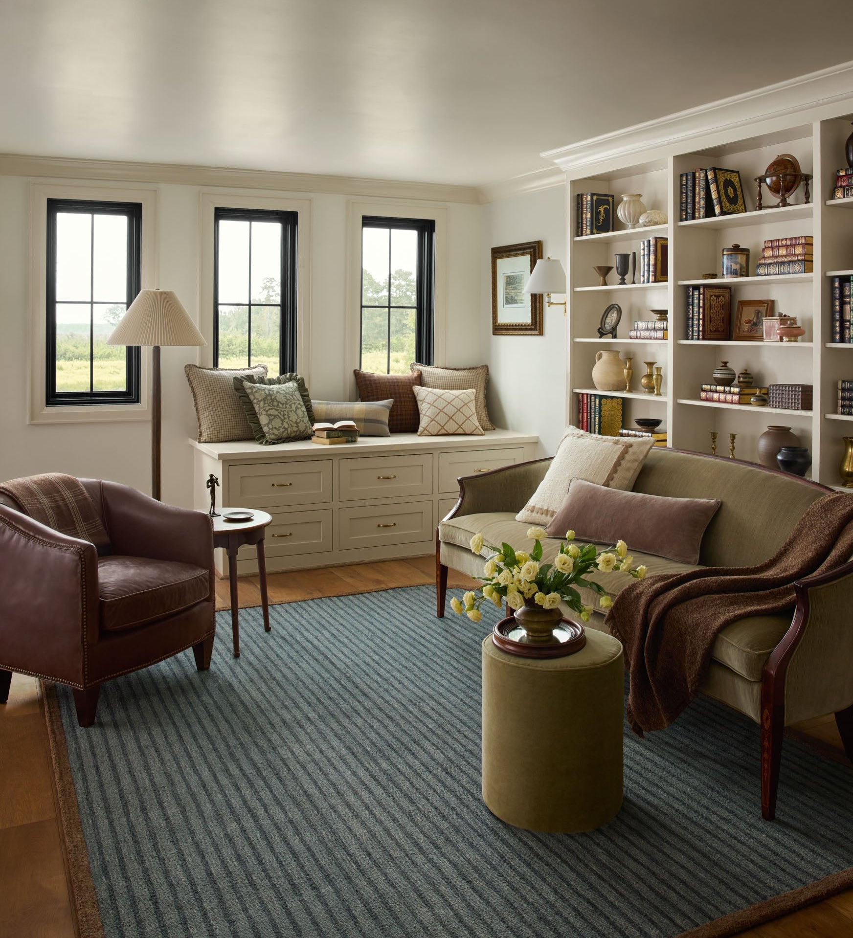 Chris Loves Julia x Loloi Emmeline Denim / Bronze Rug - Rug & Weave