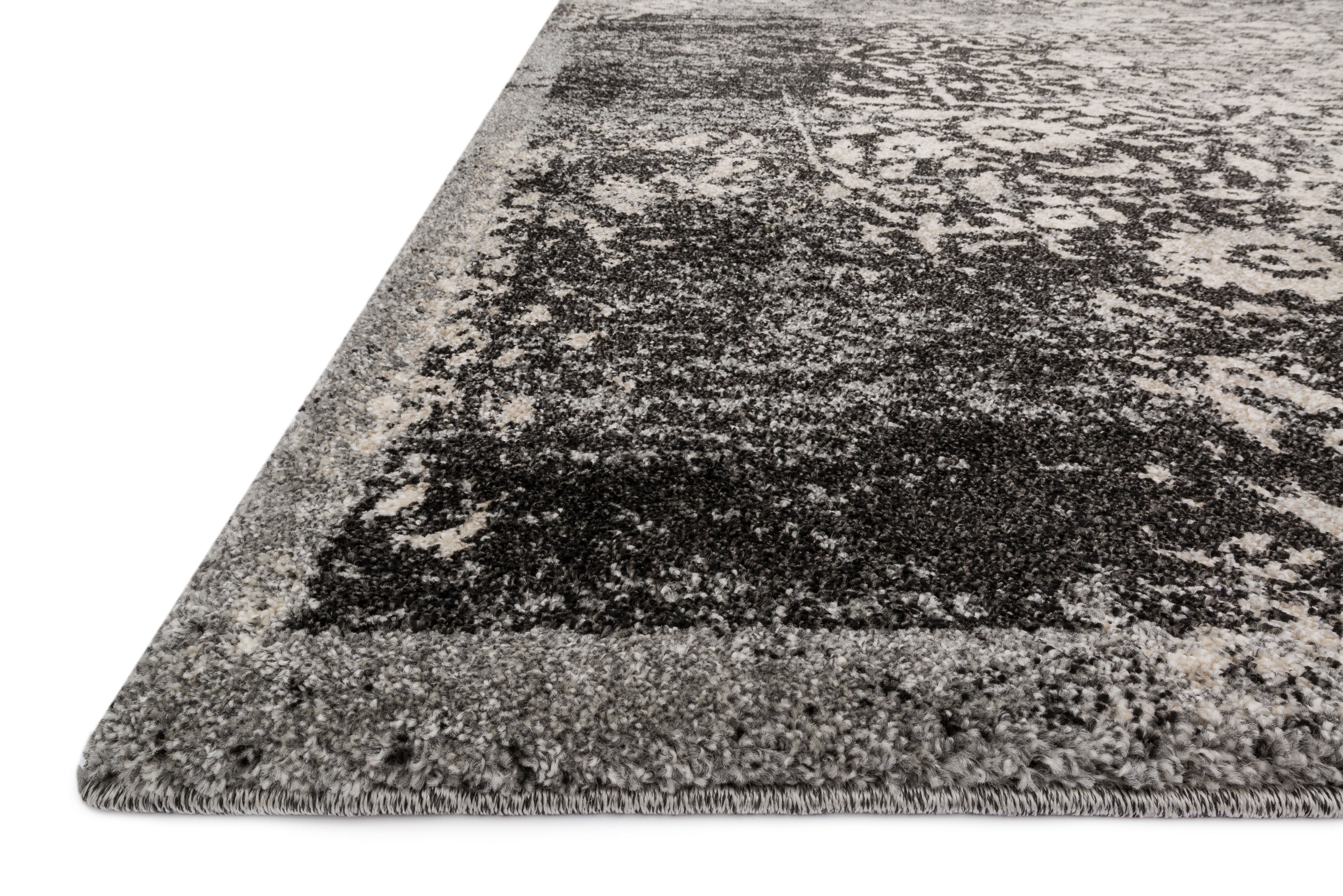 Loloi Emory Black / Ivory Rug No.1 RUGS - synthetic Loloi