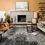 Loloi Emory Black / Ivory Rug No.1 RUGS - synthetic Loloi