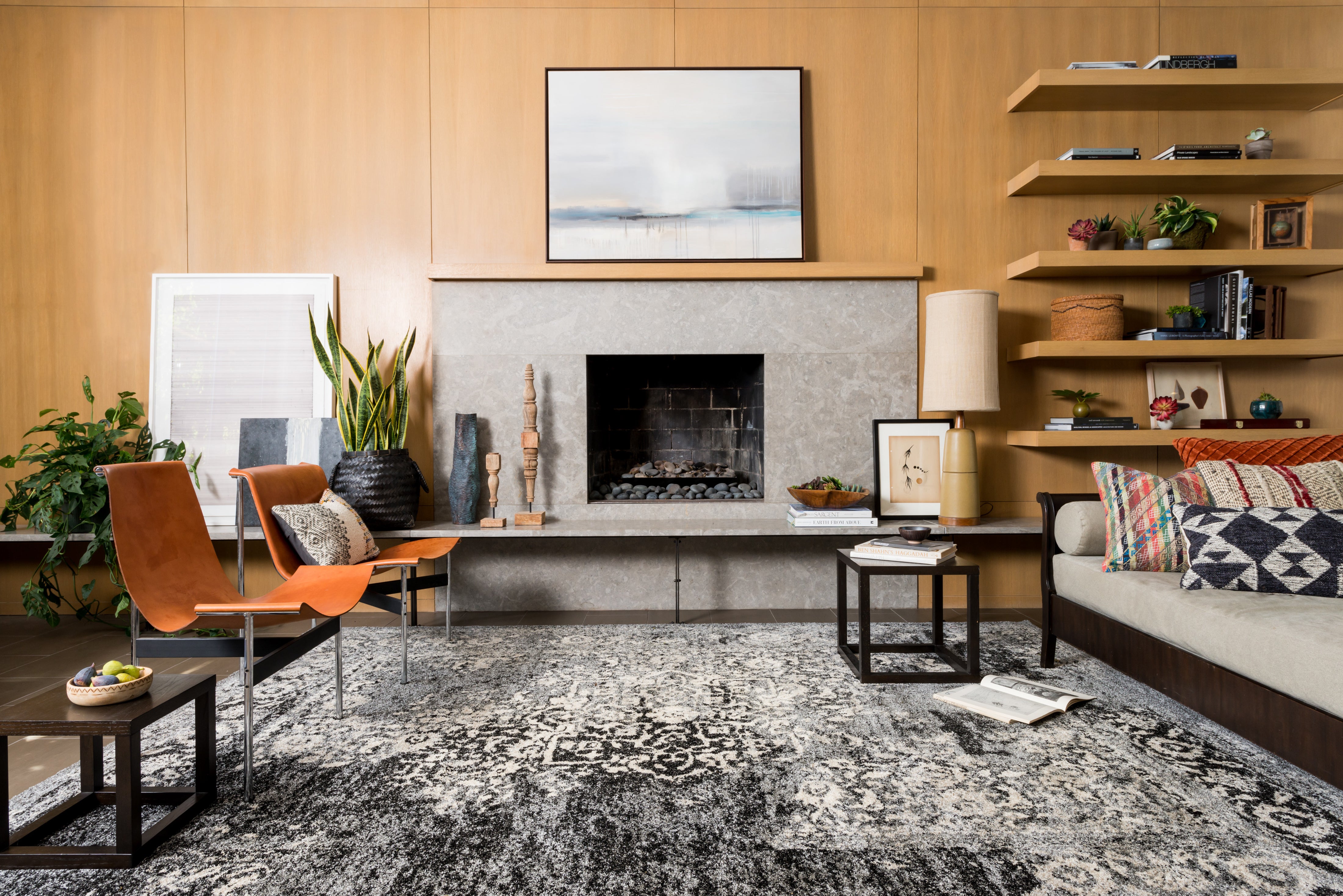 Loloi Emory Black / Ivory Rug No.1 RUGS - synthetic Loloi