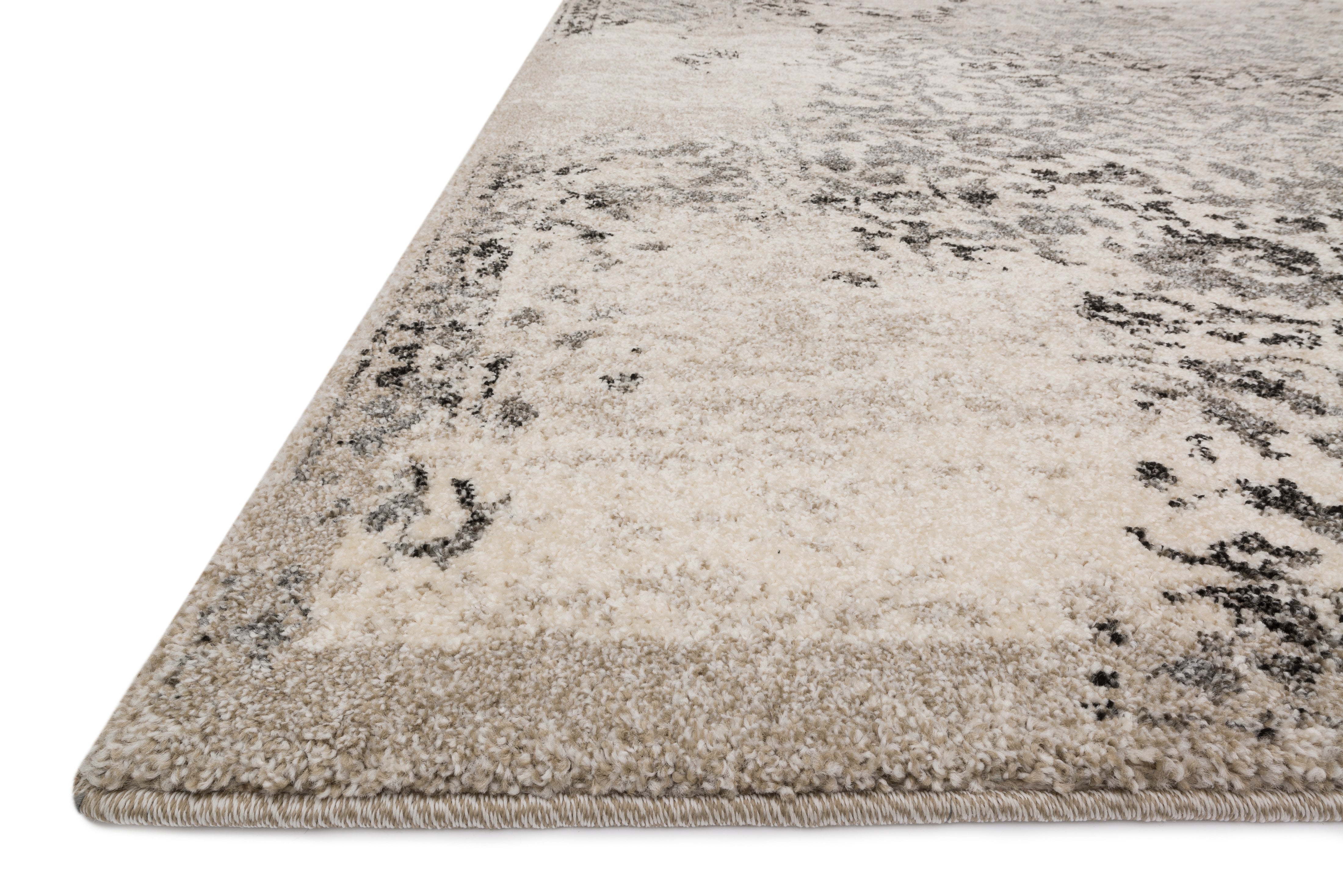 Loloi Emory Ivory / Charcoal Rug RUGS - synthetic Loloi