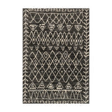 Loloi Emory Black / Ivory Rug No.2 RUGS - synthetic Loloi 18" x 18"