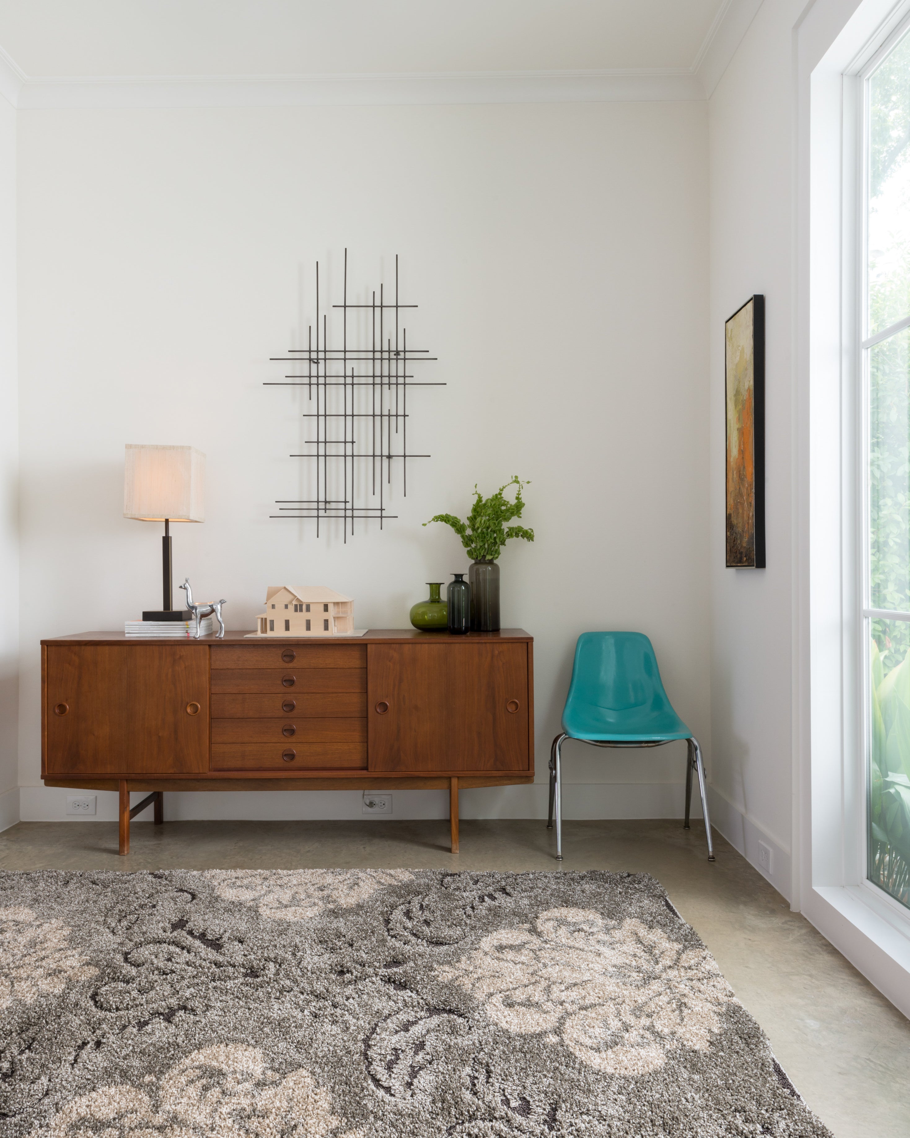 Loloi Enchant Smoke / Beige Rug RUGS - synthetic Loloi