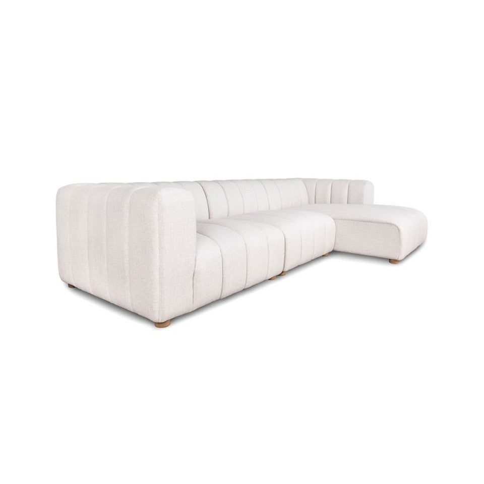 Elli Armless Chair - Cream - Rug & Weave