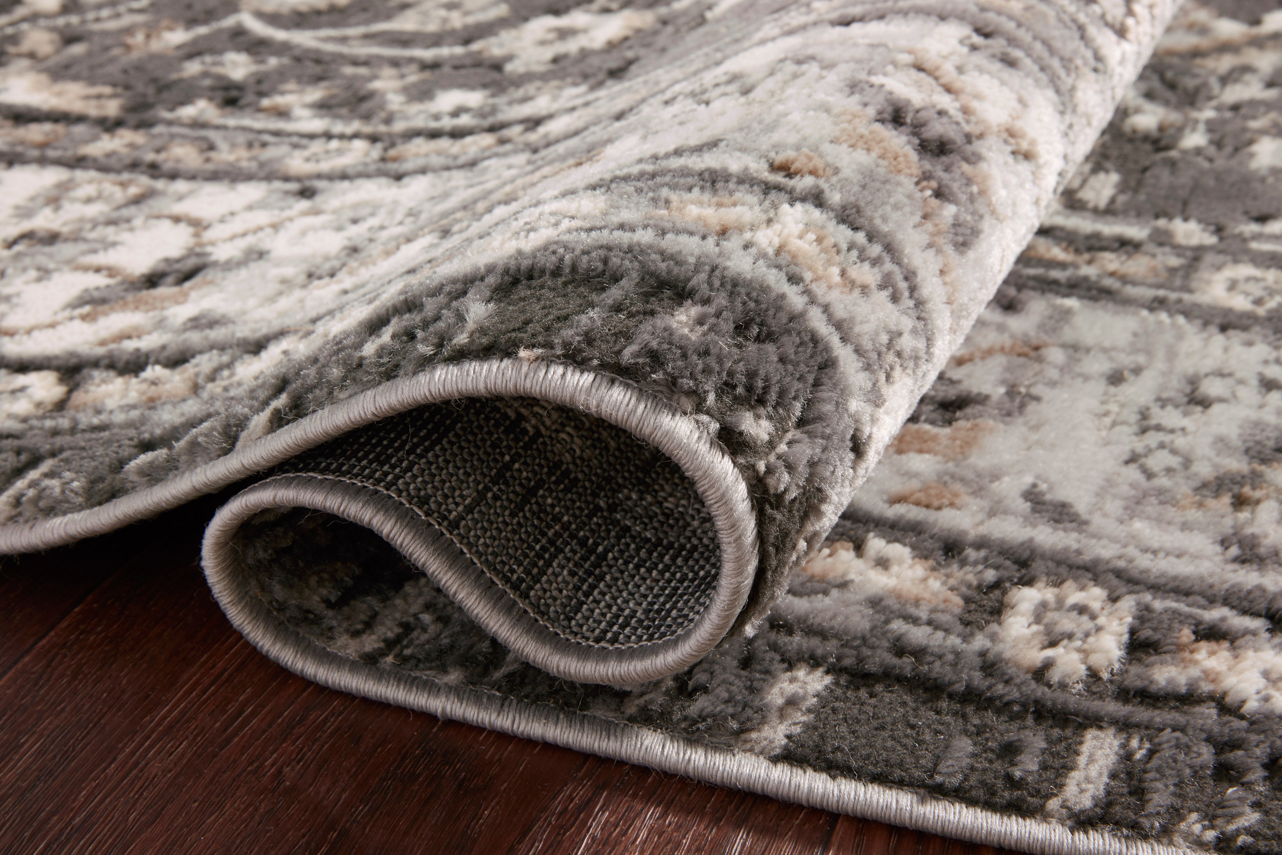 Loloi Estelle Charcoal / Grey Rug RUGS - synthetic Loloi