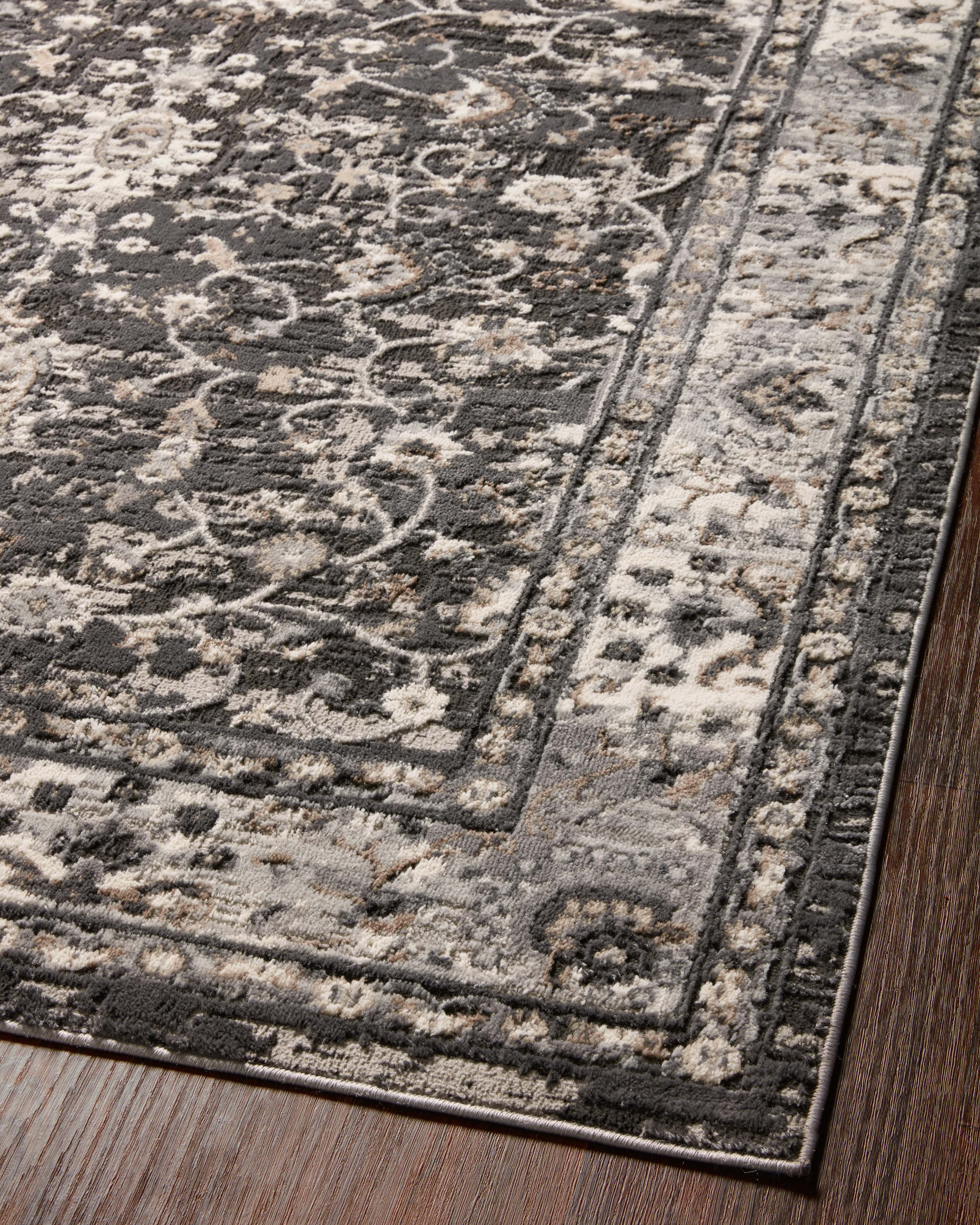 Loloi Estelle Charcoal / Grey Rug RUGS - synthetic Loloi