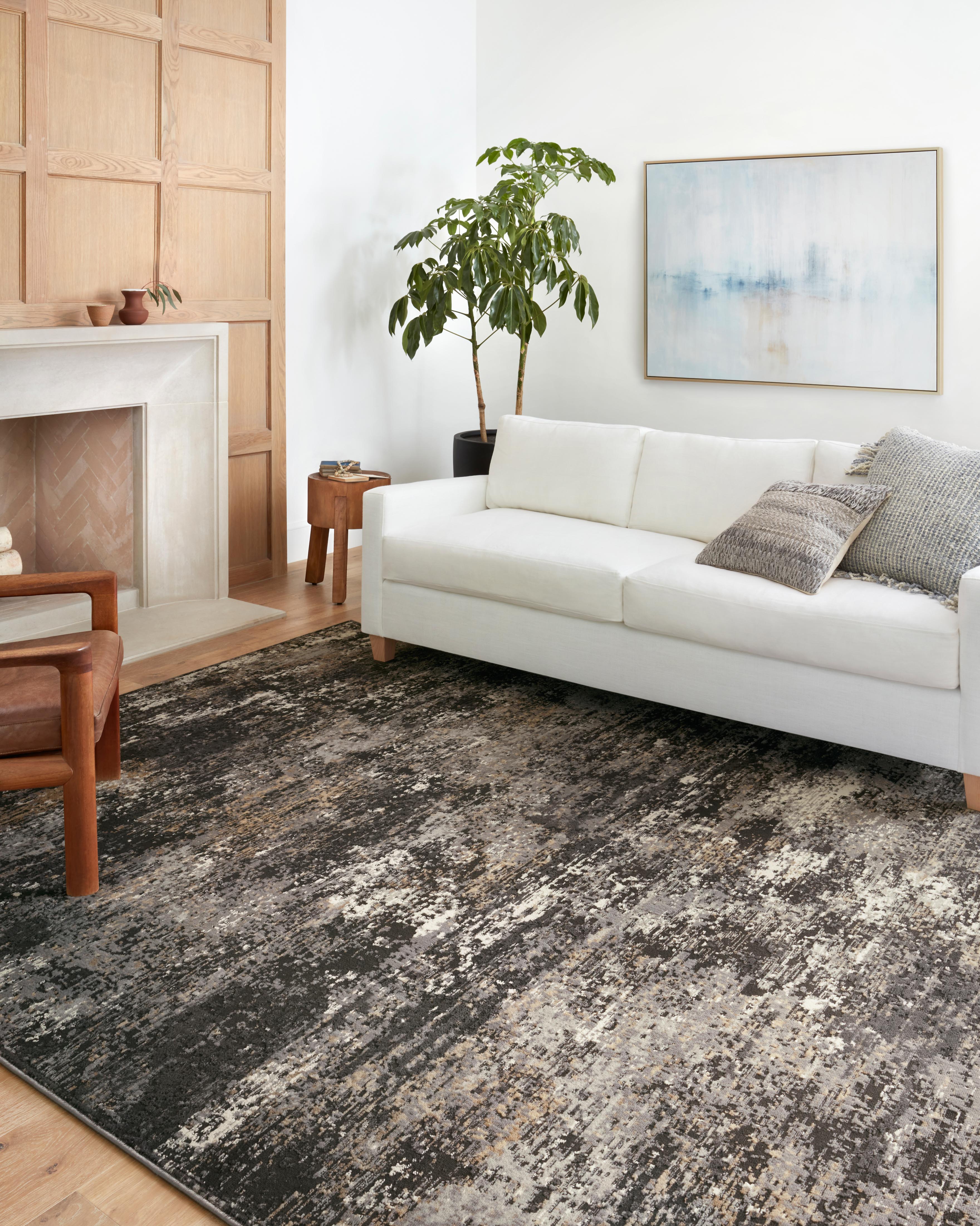 Loloi Estelle Charcoal / Granite Rug RUGS - synthetic Loloi