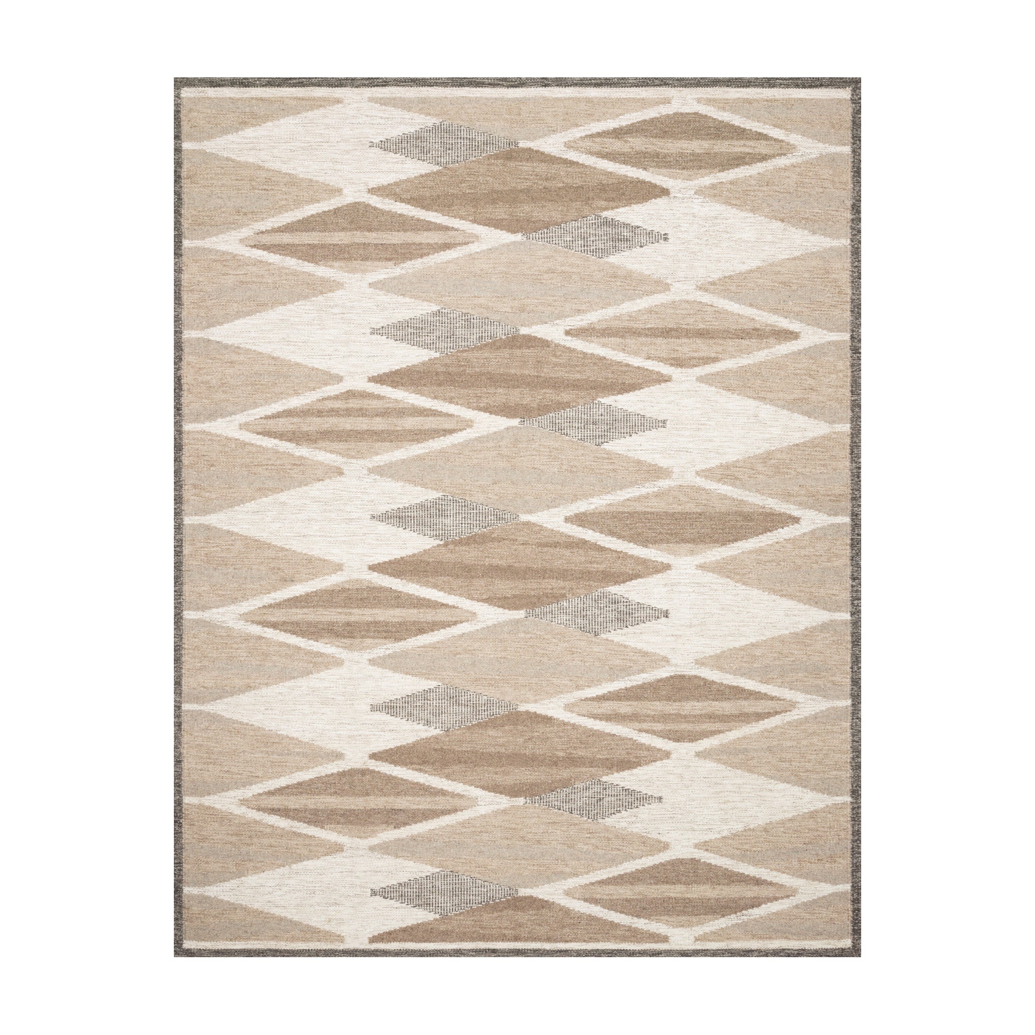 Loloi Evelina Taupe / Bark Rug RUGS - wool Loloi 18" x 18"