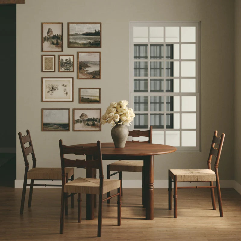 Elle Solid Wood Dining Table FURNITURE - dining table Union Home