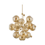 Ellory Chandelier LIGHTING - Chandelier Hudson Valley Lighting Patina Brass 46"