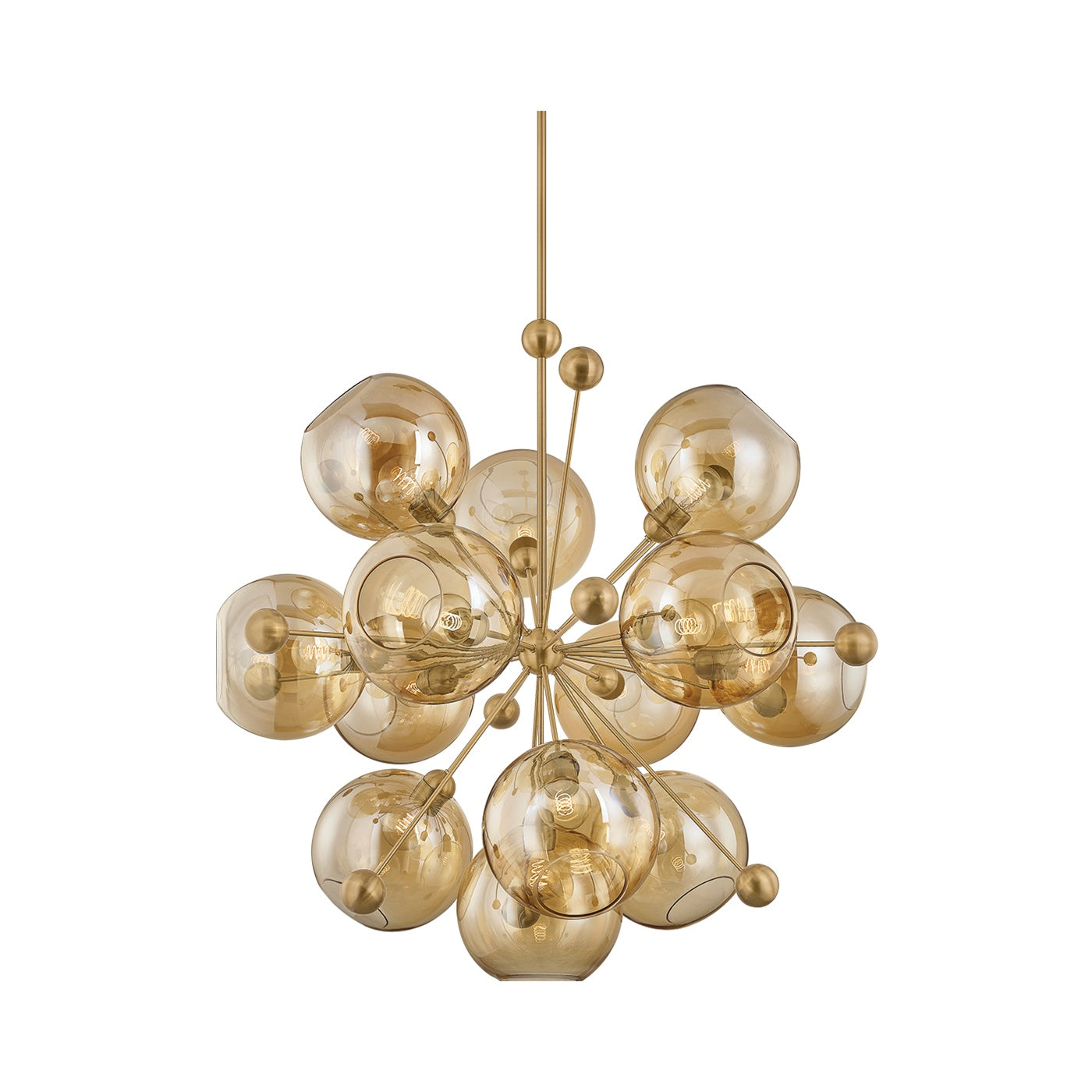 Ellory Chandelier LIGHTING - Chandelier Hudson Valley Lighting Patina Brass 46"