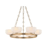 Caelum Chandelier LIGHTING - Chandelier Hudson Valley Lighting Patina Brass 32"