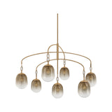 Harvey Chandelier LIGHTING - Chandelier Hudson Valley Lighting Patina Brass 59"