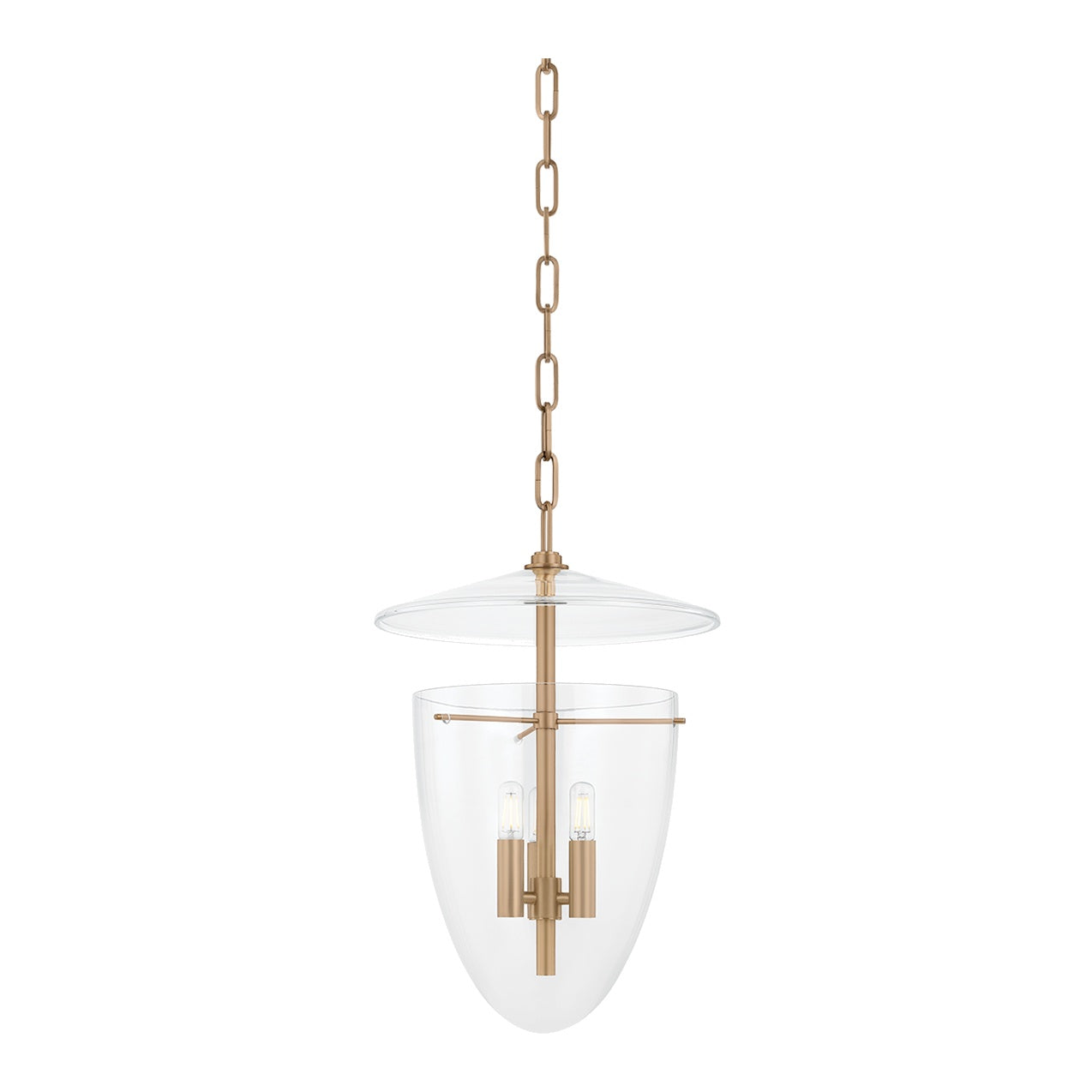 Tully Lantern LIGHTING - Lantern Hudson Valley Lighting Patina Brass 14"
