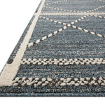 Loloi Fabian Denim / Charcoal Square Rug RUGS - synthetic Loloi