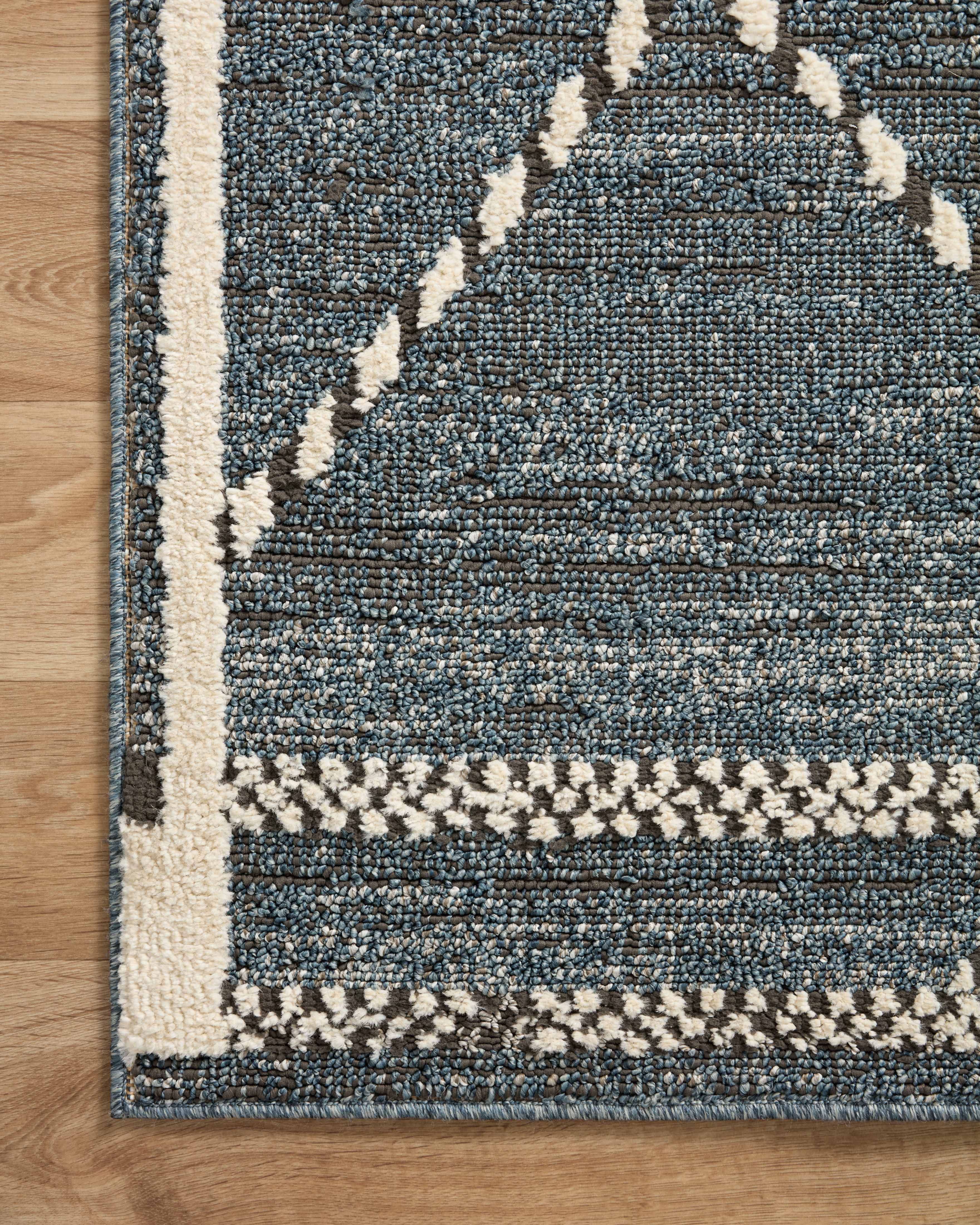 Loloi Fabian Denim / Charcoal Rug RUGS - synthetic Loloi