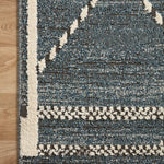 Loloi Fabian Denim / Charcoal Square Rug RUGS - synthetic Loloi