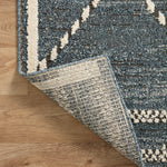 Loloi Fabian Denim / Charcoal Square Rug RUGS - synthetic Loloi