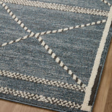 Loloi Fabian Denim / Charcoal Square Rug RUGS - synthetic Loloi
