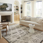 Loloi Fabian Charcoal / Ivory Rug No.1 RUGS - synthetic Loloi