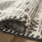Loloi Fabian Charcoal / Ivory Diamond Rug 2-RUGS - patterned Loloi