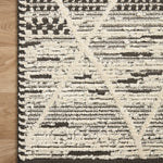 Loloi Fabian Charcoal / Ivory Square Rug No.1 RUGS - synthetic Loloi