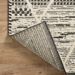 Loloi Fabian Charcoal / Ivory Rug No.1 RUGS - synthetic Loloi