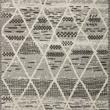 Loloi Fabian Charcoal / Ivory Diamond Rug 2-RUGS - patterned Loloi