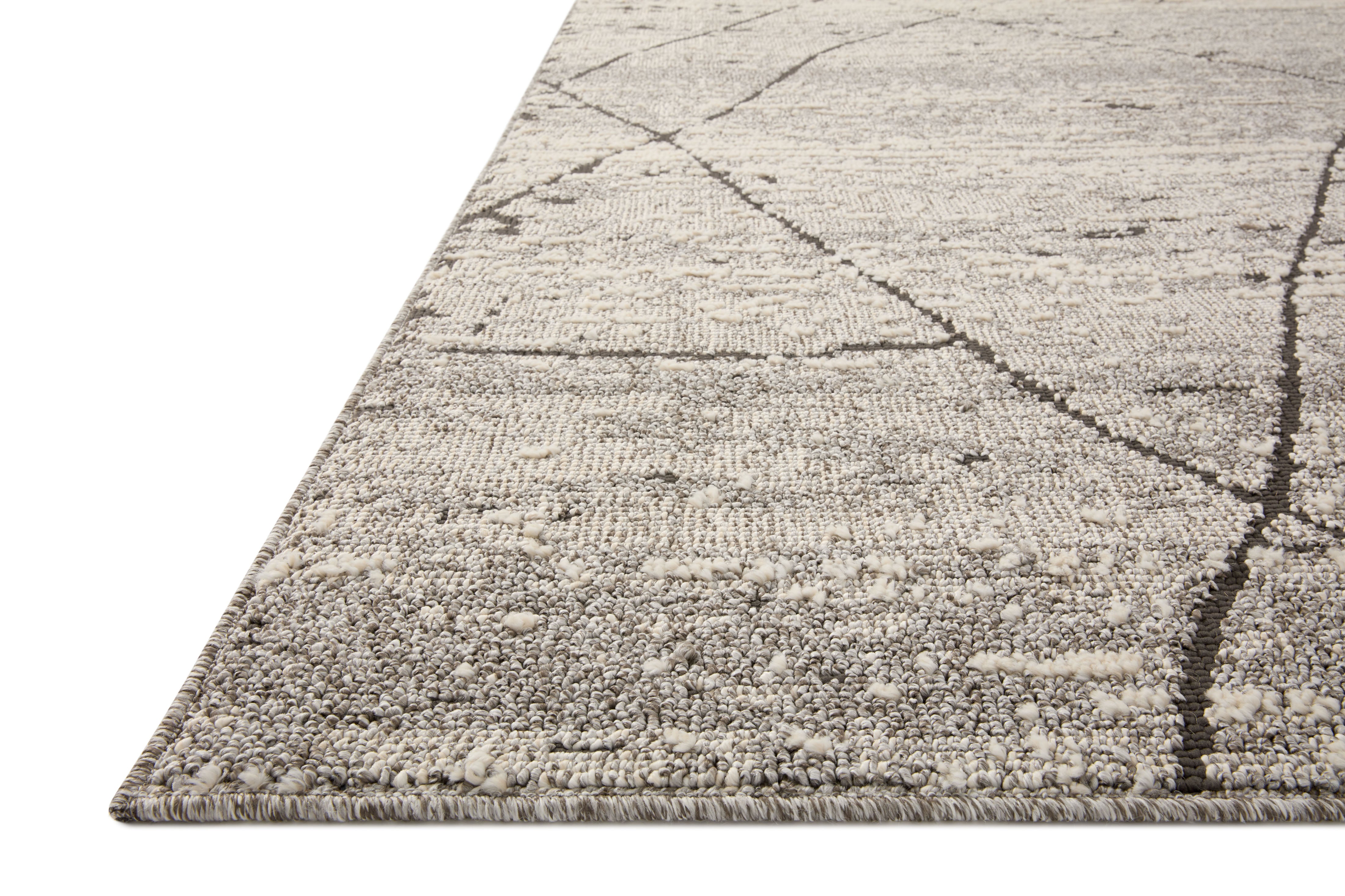 Loloi Fabian Grey / Charcoal Rug RUGS - synthetic Loloi