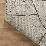 Loloi Fabian Grey / Charcoal Square Rug RUGS - synthetic Loloi