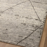 Loloi Fabian Grey / Charcoal Square Rug RUGS - synthetic Loloi