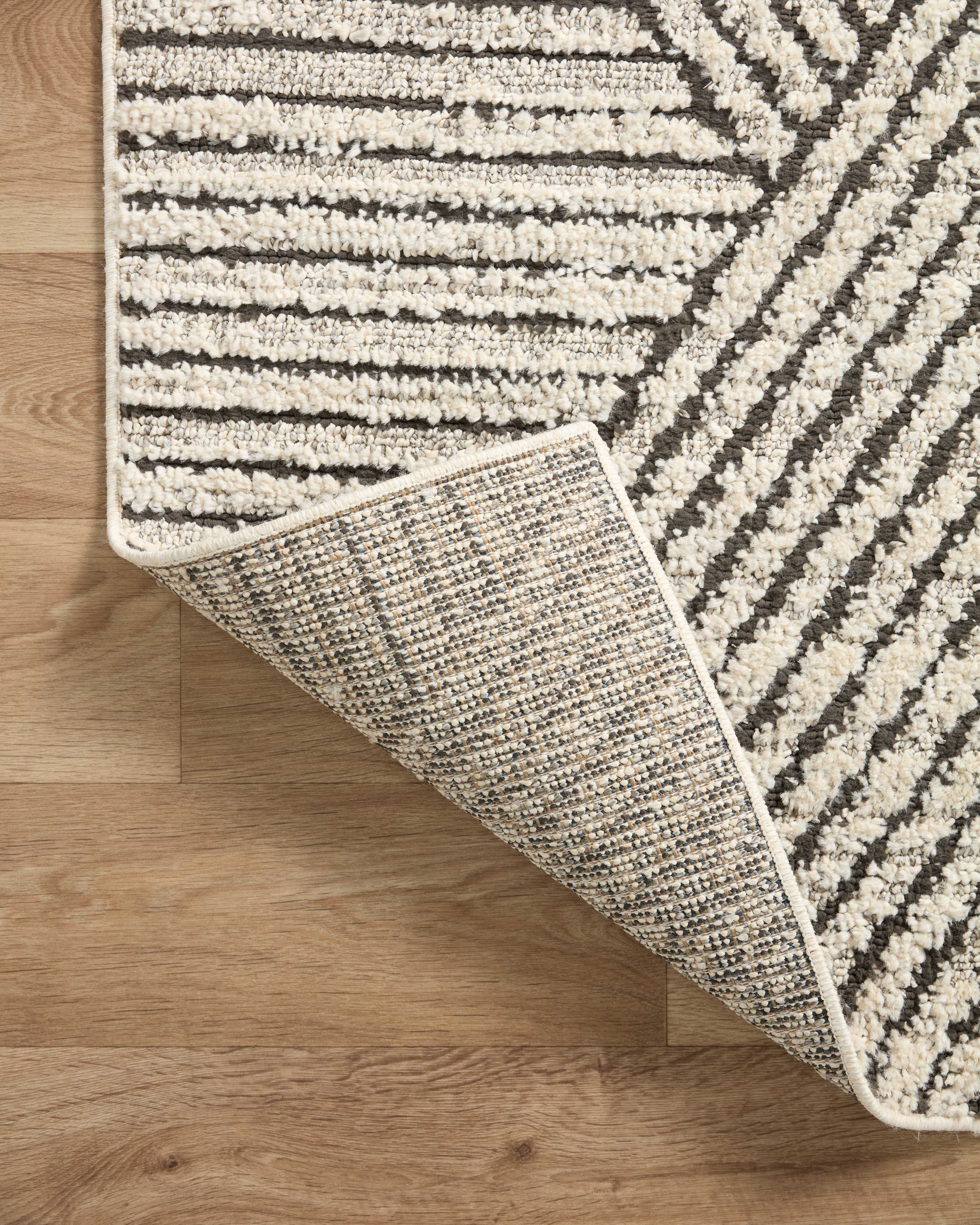 Loloi Fabian Charcoal / Ivory Rug No.1 RUGS - synthetic Loloi 18" x 18"