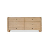 Garrick 6 Drawer Dresser Furniture - Dressers Moe's Furniture Natural