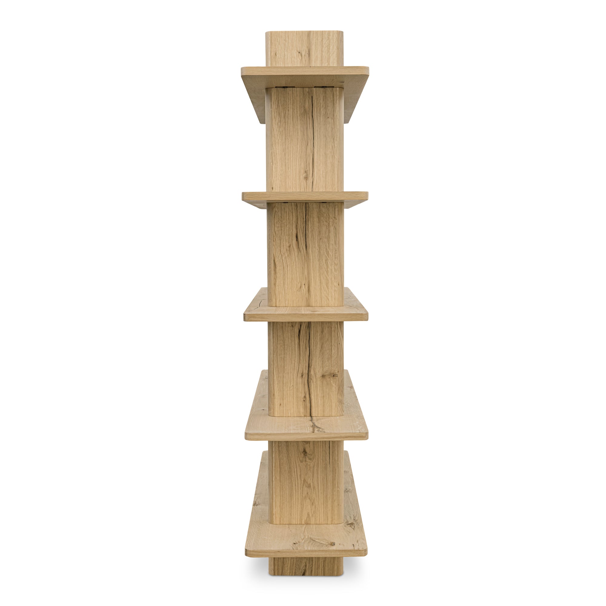 Cadman Large Bookcase Rustic Oak Furniture - Bookshelves Moe's Furniture