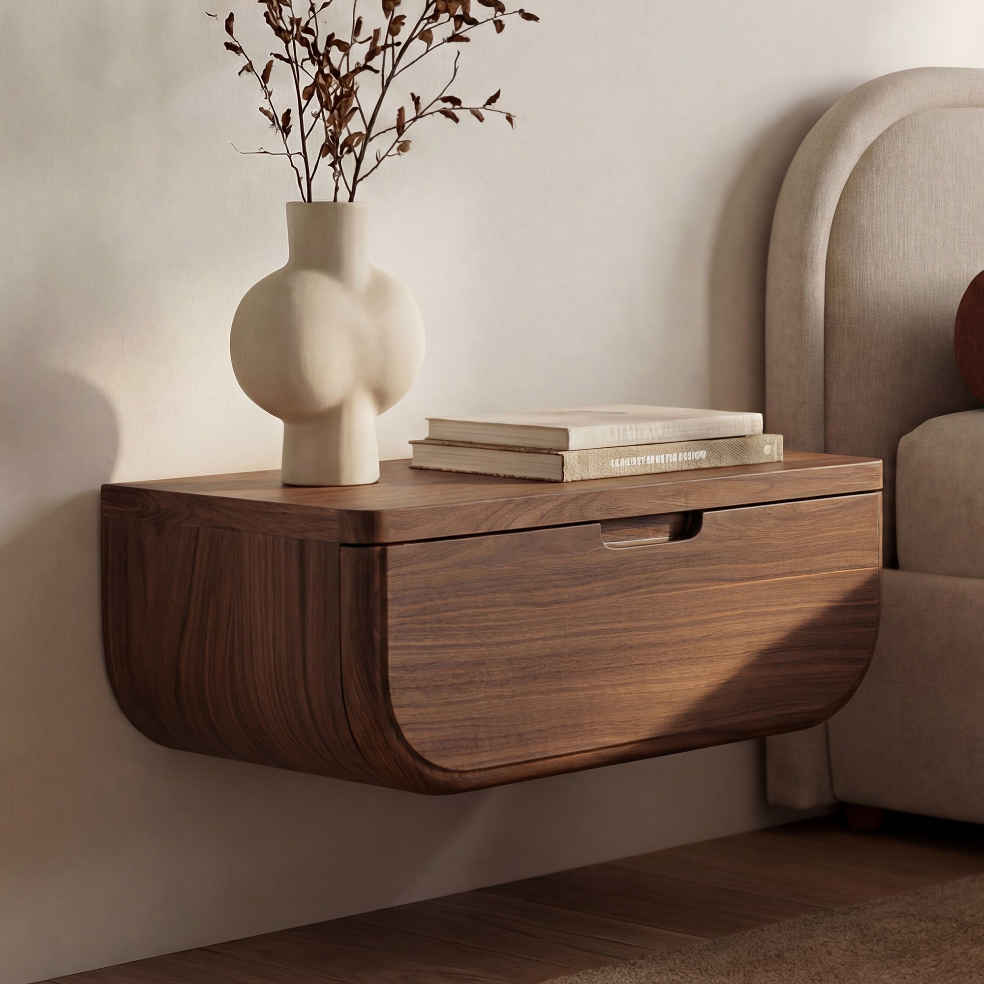 Hettie Floating Nightstand FURNITURE - nightstand Moe's Furniture