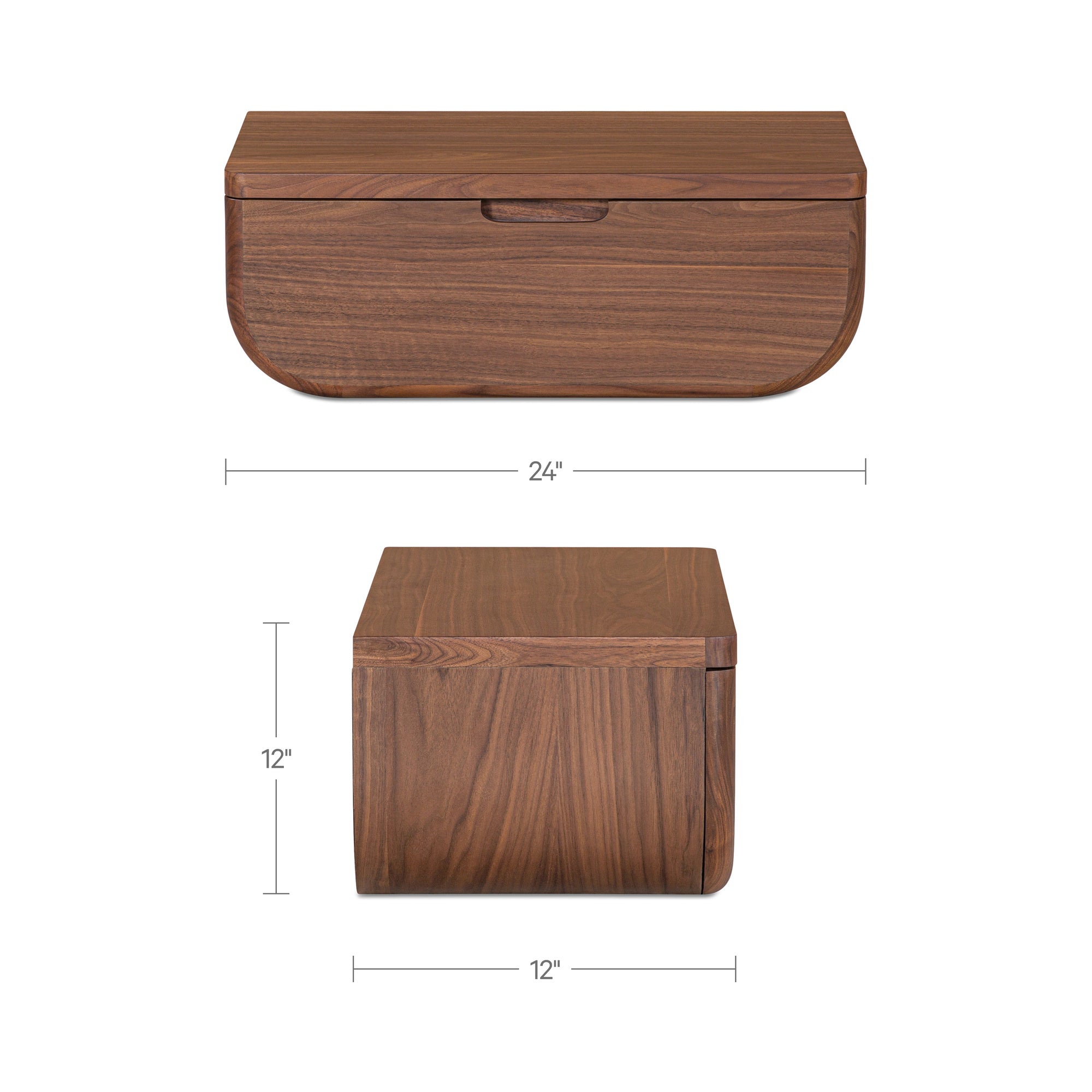 Hettie Floating Nightstand FURNITURE - nightstand Moe's Furniture