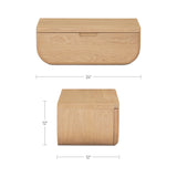 Hettie Floating Nightstand FURNITURE - nightstand Moe's Furniture