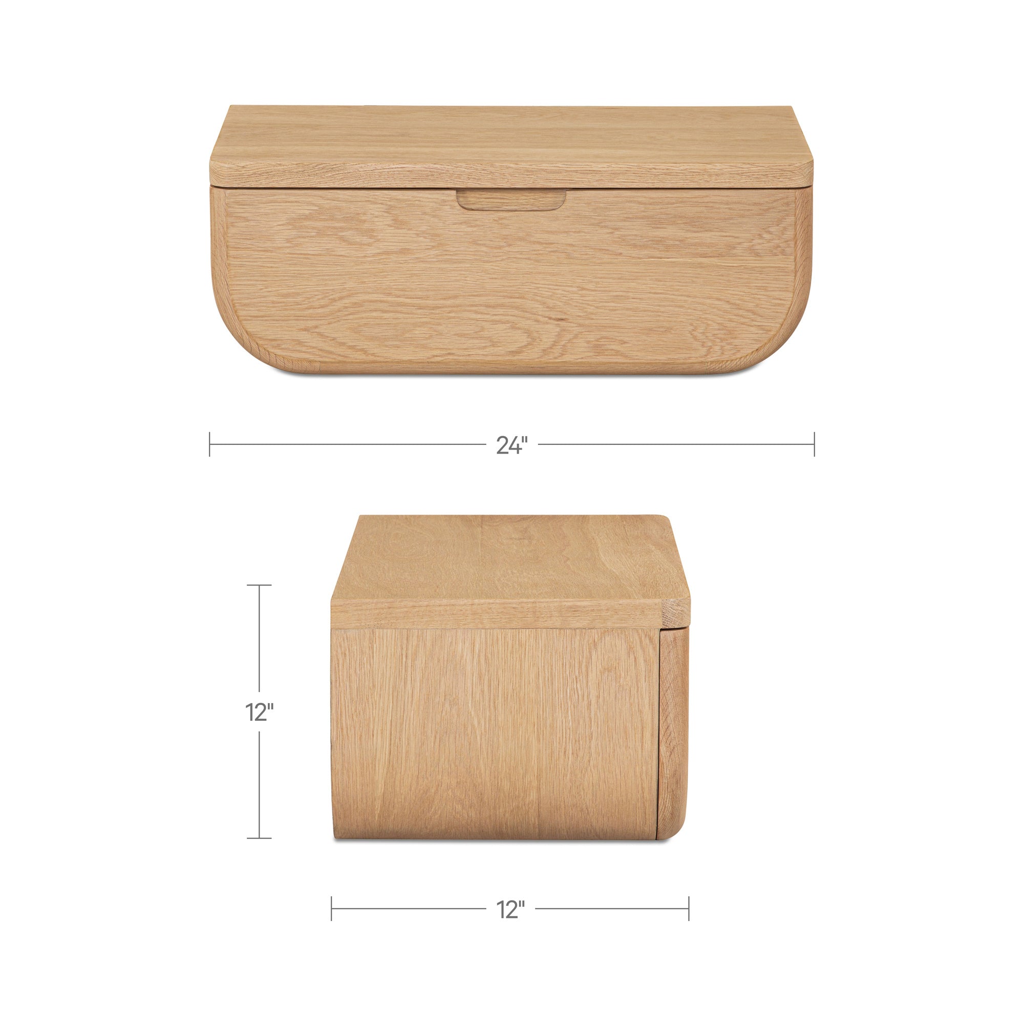 Hettie Floating Nightstand FURNITURE - nightstand Moe's Furniture